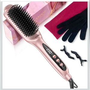 Landot Rose Gold Hair Straightening Brush
